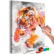 Tableau à peindre par soimême  Running Tiger