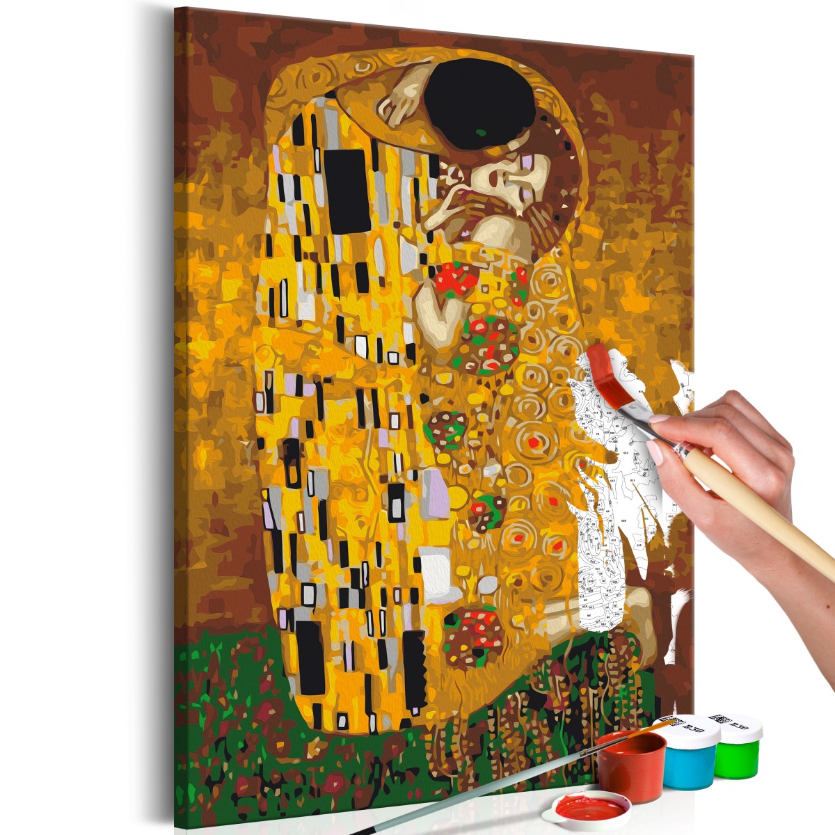 Tableau A Peindre Par Soi Meme Klimt The Kiss Beaux Meubles Pas Chers