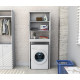 Armoire Lave-Linge 2 Portes Blanche