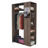 Meuble Dressing Penderie Imitation Noyer