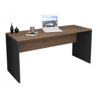 Bureau 163 cm Noir et Châtaignier