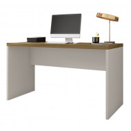 Bureau Gris Clair Chêne Clair 136 cm