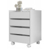 Caisson Roulant 4 Tiroirs Blancs