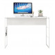 Bureau Blanc 120 cm Pieds Métalliques