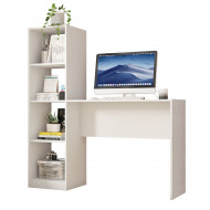 Bureau et Bibus intégré Blanc