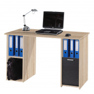Bureau 2 Caissons Chêne et Rideau Noir