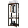 Dressing Ouvert L. 73 cm Noyer et Noir
