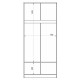 Armoire Dressing 2 Portes Blanche