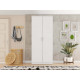 Armoire Dressing 2 Portes Blanche