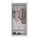 Armoire Dressing 2 Portes Blanche