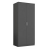 Armoire Dressing 2 Portes Grise