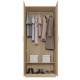 Armoire Dressing 2 Portes Chêne