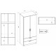 Armoire Dressing 2 Portes 2 Tiroirs Chêne
