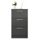 Chevet Chiffonnier 3 Tiroirs Gris