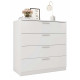 Commode 4 Tiroirs Blanche BRIXTON