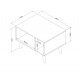 Table Basse Rectangle Blanche 2 Niches