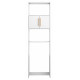 Armoire WC 2 Portes Blanches 182 cm 4 Niches