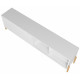 Meuble TV 80 Pouces Blanc 1 Porte Coulissante 4 Niches