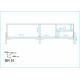 Meuble TV 80 Pouces Blanc 1 Porte Coulissante 4 Niches