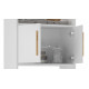 Armoire WC 2 Portes Blanches 182 cm 4 Niches