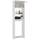 Meuble WC Blanc 1 Abattant 182 cm 4 Niches