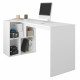 Bureau et Rayonnage Blanc 4 Niches OFFICE