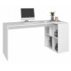 Bureau et Rayonnage Blanc 4 Niches OFFICE