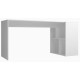 Bureau et Rayonnage Blanc 4 Niches OFFICE