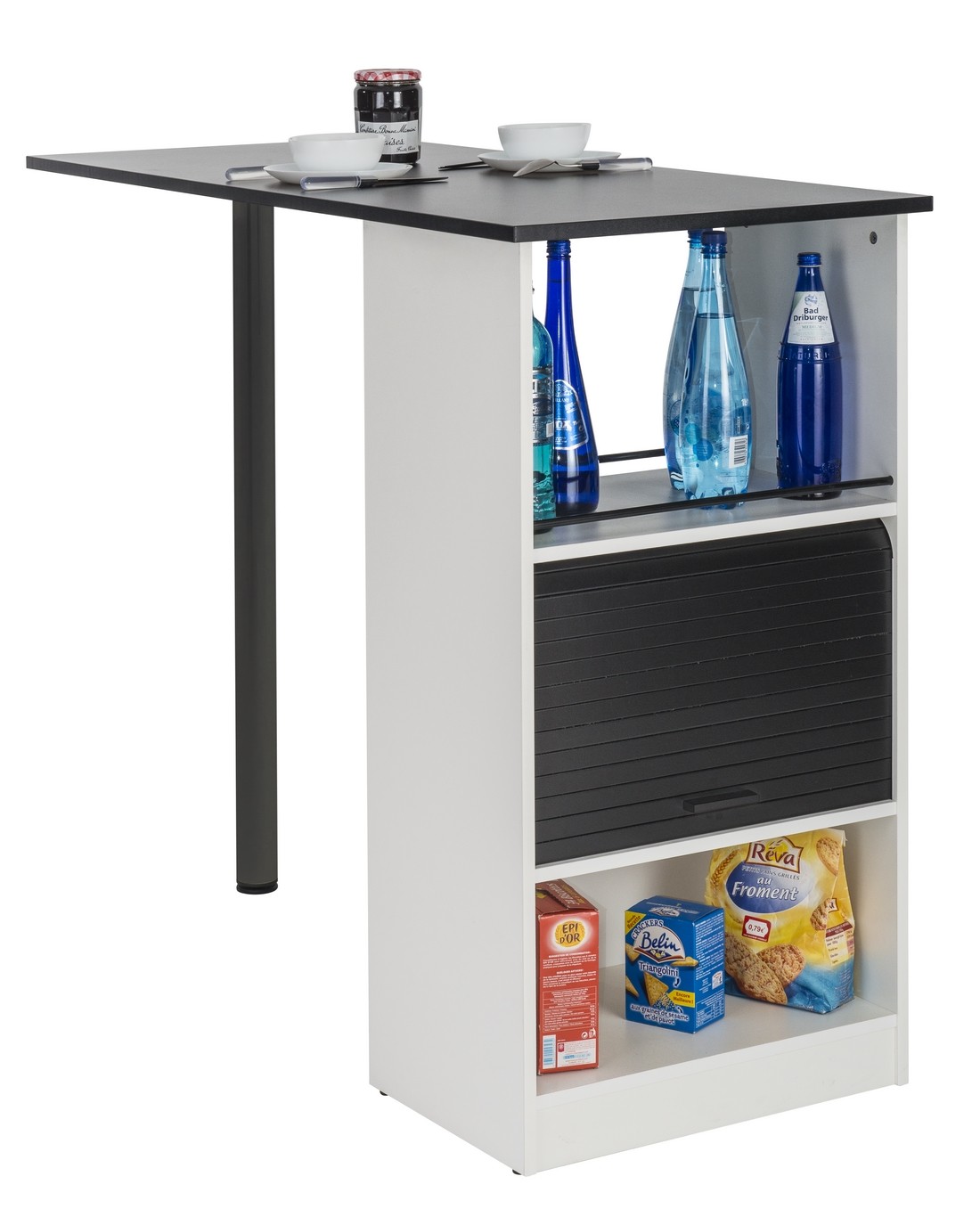 Meuble Rangement de Cuisine Blanc avec Table - Beaux Meubles Pas Chers Meuble Rangement de Cuisine Blanc avec Table - Beaux Meubles Pas Chers
