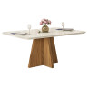 Table à Manger 6 Personnes 170 cm Chêne et Blanc
