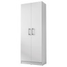 Armoire 2 Portes Blanche Mutifonctions