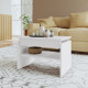 Table Basse Rectangle 2 Niche Blanche 54 cm