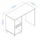 Comptoir de Cuisine - Table 6 Niches Blanc 135 cm