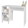 Comptoir de Cuisine - Table 6 Niches Blanc 135 cm