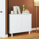 Buffet Armoirette 2 Portes 4 Niches Blanc L 90 cm