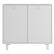 Buffet Armoirette 2 Portes 4 Niches Blanc L 90 cm