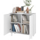 Buffet Armoirette 2 Portes 4 Niches Blanc L 90 cm