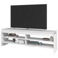 Meuble TV 65 Pouces Blanc 5 Niches 153 cm