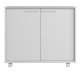 Buffet Armoirette 2 Portes 4 Niches Blanc L 90 cm