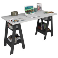 Bureau 2 Tréteaux Châtaignier et Noir