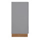 Armoire Basse 2 Portes Gris Mat 4 Niches