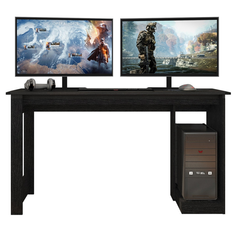 Bureau gamer DEMIUS 120 - L122 - Noir Pas Cher