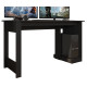 Bureau Gamer Noire Rouge 136 cm