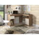 Bureau d'Angle Blanc Caisson et Rangements