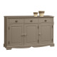 Buffet Taupe 3 Portes 3 Tiroirs