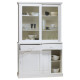 Meuble vaisselier blanc 4 portes coulissantes 40844