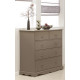 Commode Taupe 5 Tiroirs Charme