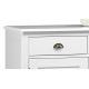 Bahut / buffet bas 2 portes 2 tiroirs style anglais blanc 40802