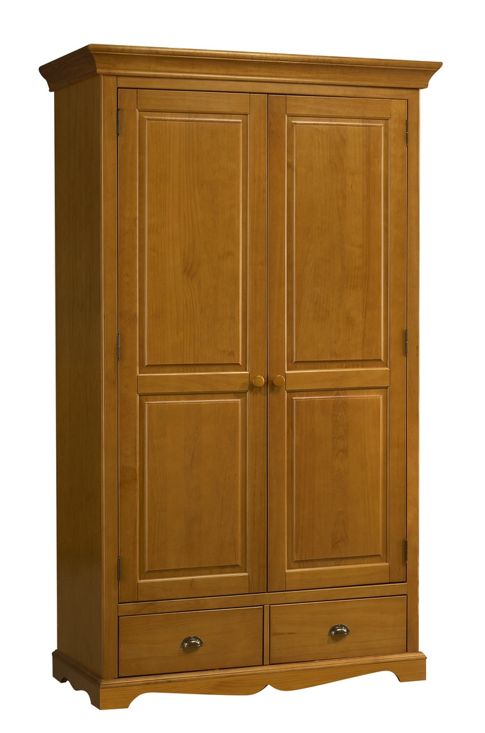 Armoire roulante avec tiroirs MOSS bois de pin marron miel - Achat