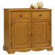 Buffet Pin Miel  2 Portes 2 Tiroirs 2 Niches Style Anglais  L 101 H 90 P 42 cm